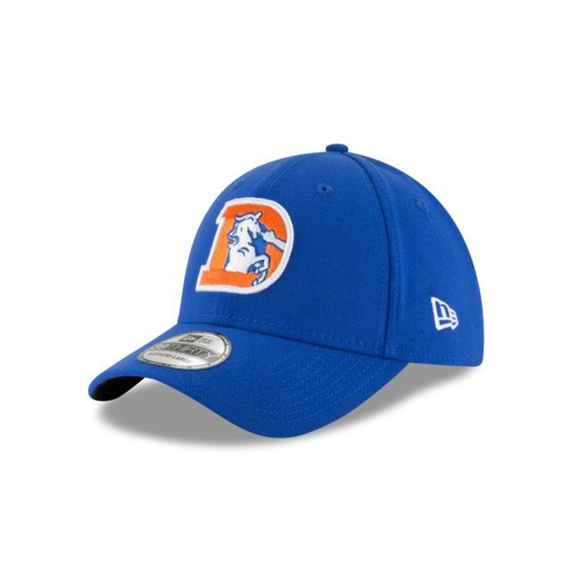 NFL Denver Broncos Team Classic 39Thirty Stretch Fit (MFA3397) - Blue New Era Caps